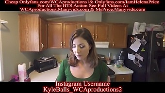 Mature Housewife Helena Price Rewards Disobedient Son With Threesome And Handjob