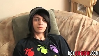 Stunning Young Man Pleasuring Himself During Sexual Interview