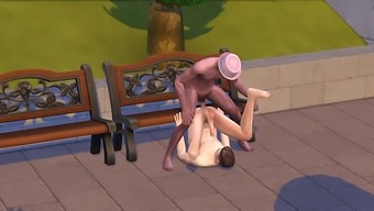 Gay Men Having Sex In A Public Park