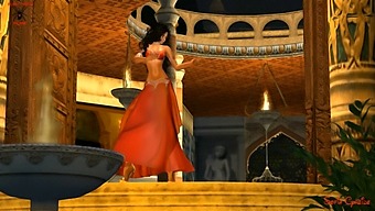 Erotic Belly Dance Performance By A Fantasied Girl