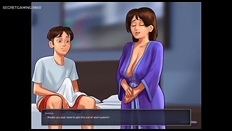 Summer Story - Stepmom Discovers Son'S Self-Pleasure