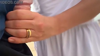 Meat Rod Pushed Into A Stranger Busty Milf In Public Place
